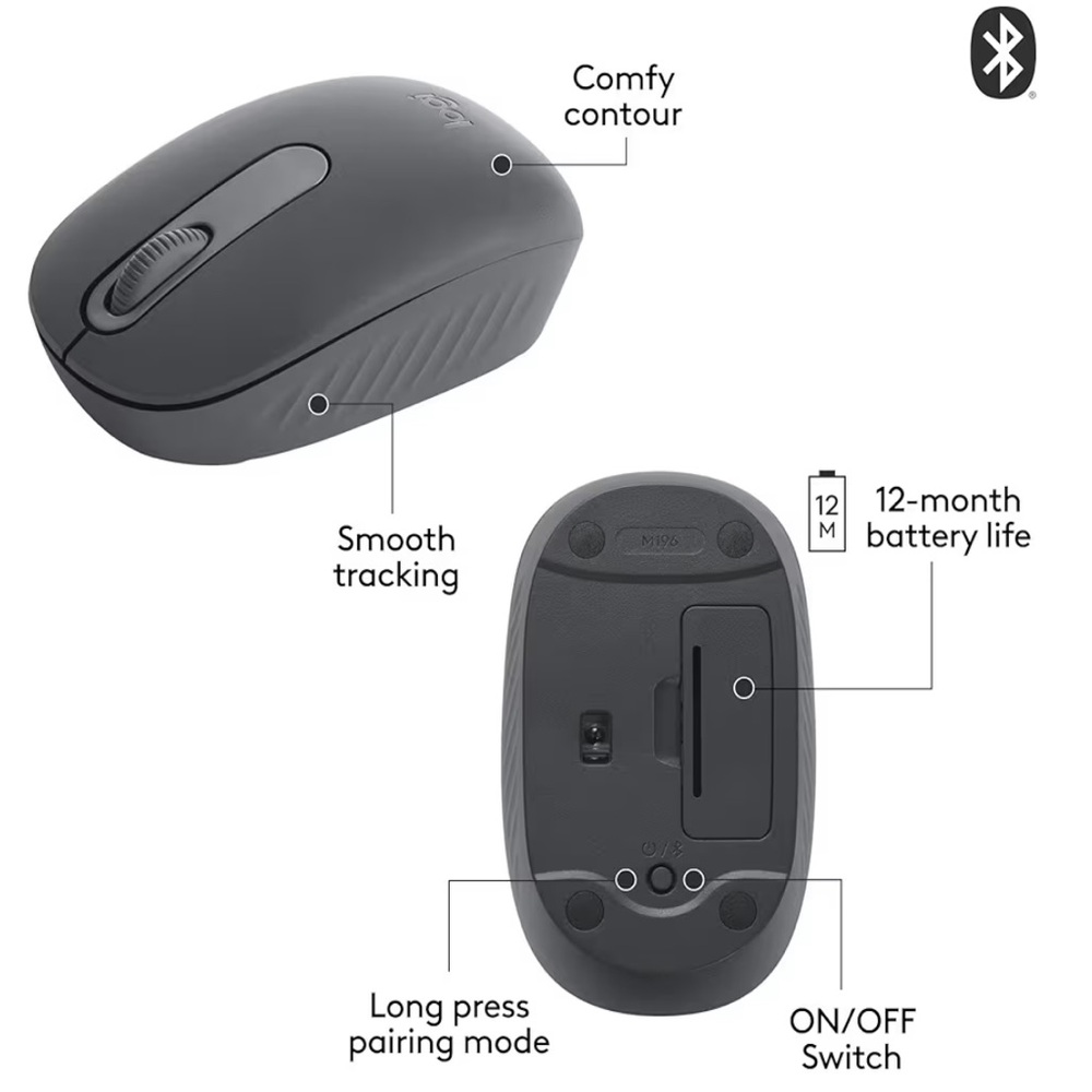 Logitech M196 Wireless Mouse - Picture 2 of 12